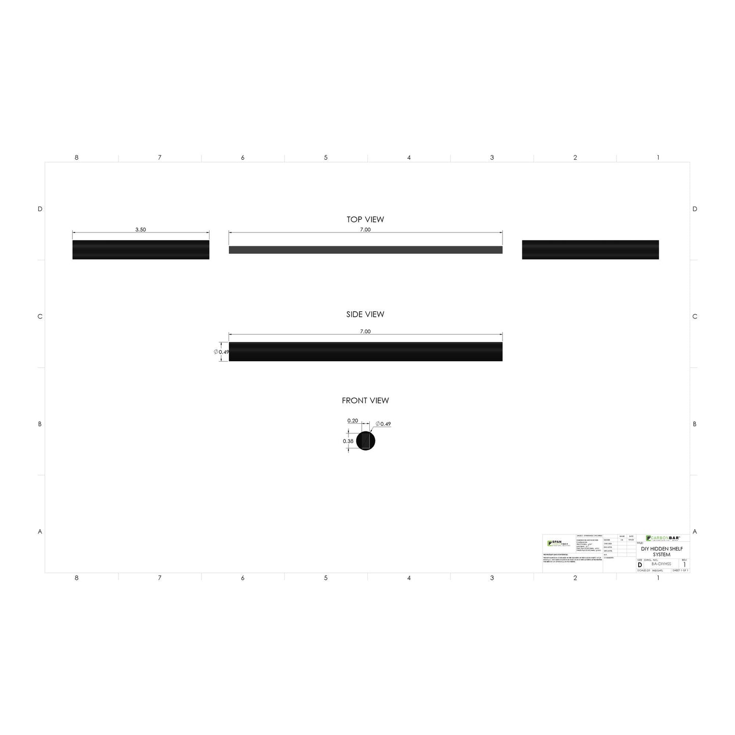 DIY Hidden Shelf System (3 Pack)