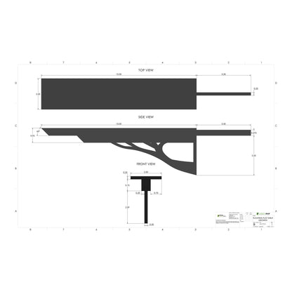 Floating Flat Shelf - Growth (2 Pack)
