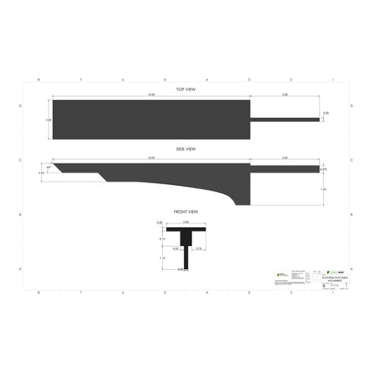 Floating Flat Shelf - Movement (2 Pack)