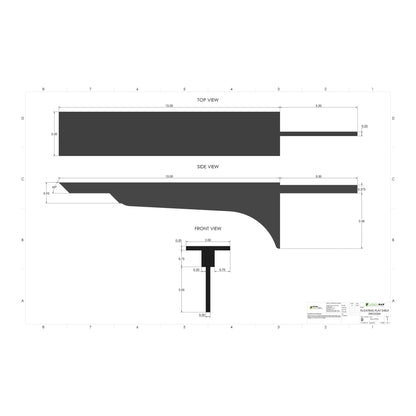 Floating Flat Shelf - Swoosh (2 Pack)