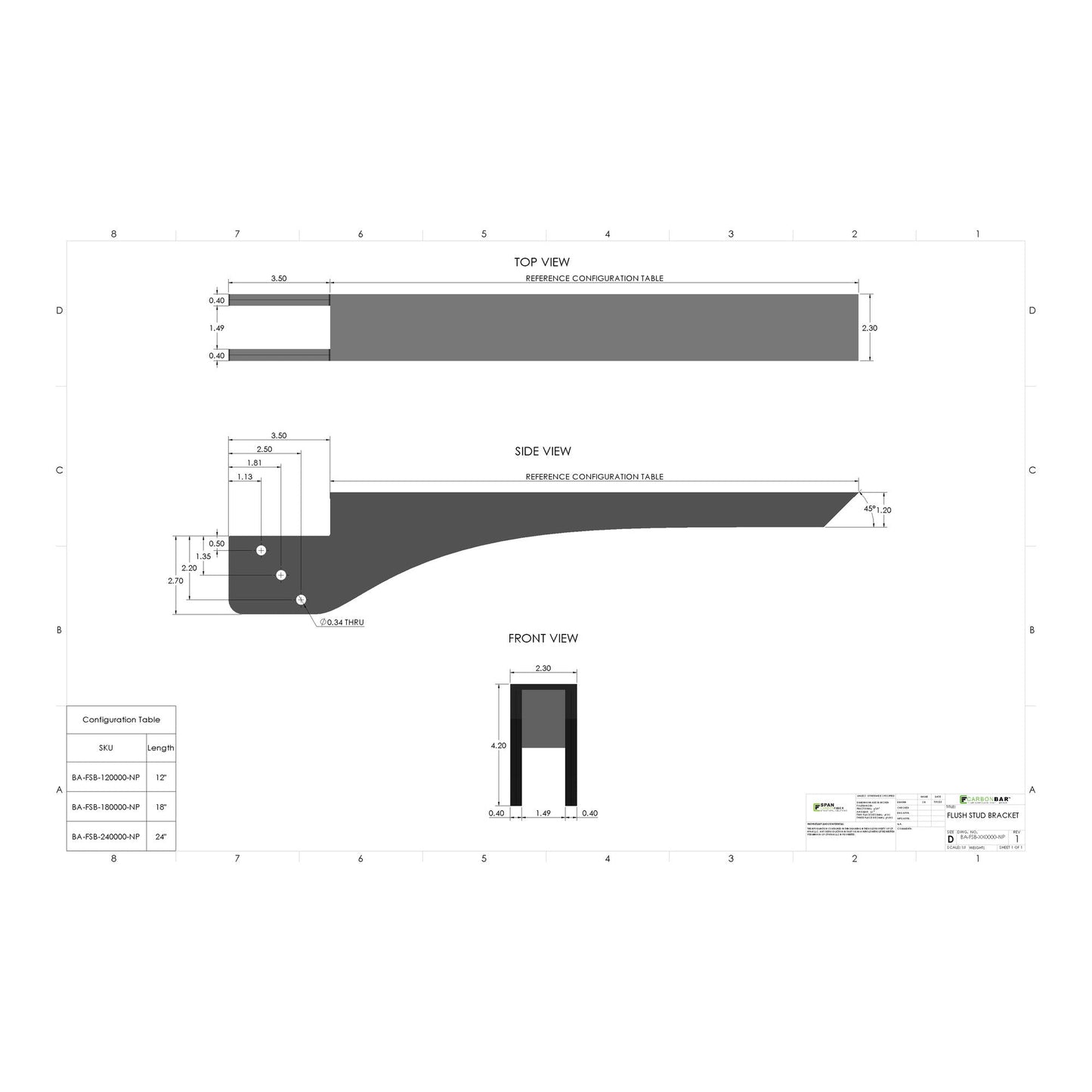 Flush Stud Bracket