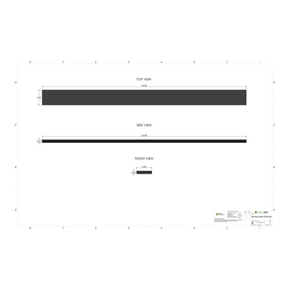 Dishwasher Support 26.5" x 2"